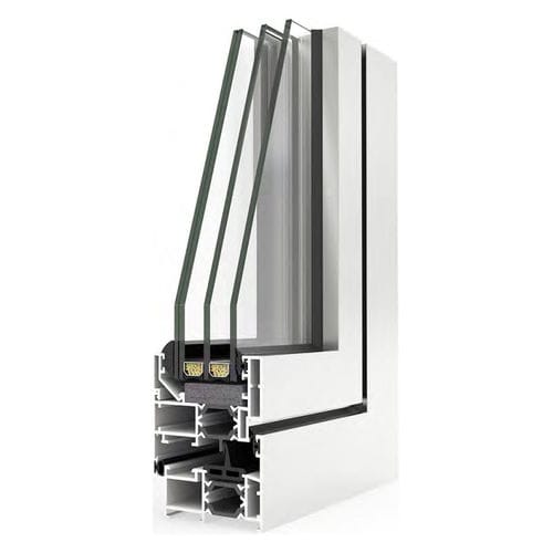 Profilato per finestra in alluminio - CORTIZO COR 60 - STANDARD - Termo Express - a taglio termico / acustico / antirapina