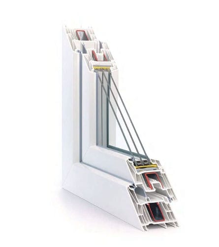 Profilato per finestra in PVC - REHAU SYNEGO - Termo Express - acustico / antirapina / di sicurezza