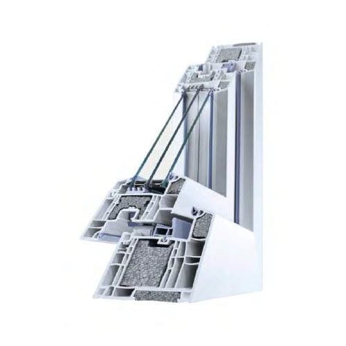 Profilato per finestra in PVC - REHAU GENEO - Termo Express - termoisolante / fonico / a prova di vento