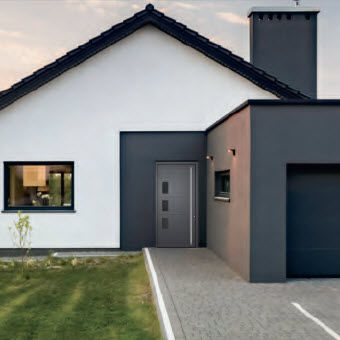 Porta d'ingresso - CLASSIC - Termo Express - in alluminio / battente / contemporanea