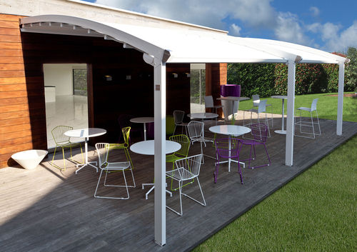Pergola addossata - S120 PLUS - Termo Express - in alluminio / a motore / modulabile
