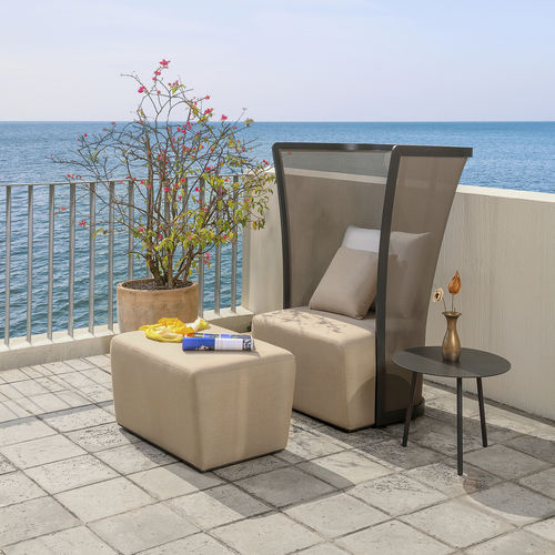 Poltrona contemporanea - BOLERO - IVINI - in Sunbrella® / in Batyline® / in alluminio