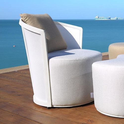 Poltrona contemporanea - BOLERO - IVINI - in Sunbrella® / in Batyline® / in alluminio