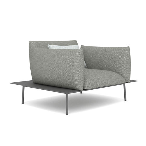 Poltrona contemporanea - KANO - IVINI - in Sunbrella® / in alluminio / con cuscino rimovibile
