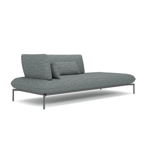 Dormeuse contemporanea - OZE - IVINI - in tessuto / in alluminio / con supporto in alluminio