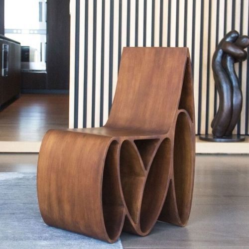 Sedia design originale - LOOP - Jason Mizrahi Designs - da interno / in frassino / con supporto in frassino