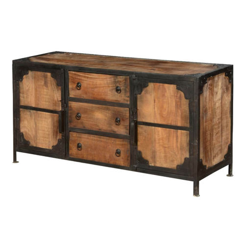 Credenza in stile industriale - RICHMOND - Furniture BoutiQ - in legno massiccio / in metallo / con cassetti