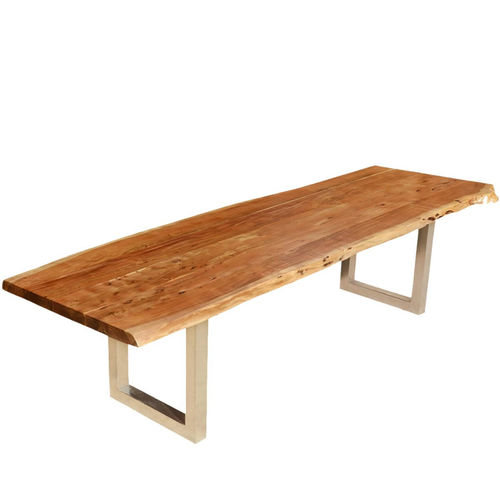 Tavolo da pranzo contemporaneo - PORTLAM - Furniture BoutiQ - in legno / con supporto in metallo / rettangolare