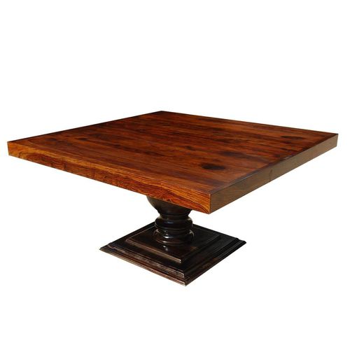 Tavolo da pranzo classico - KOLEMAN - Furniture BoutiQ - in legno massiccio / con supporto in legno / quadrato