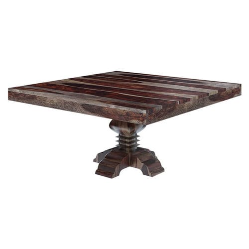 Tavolo da pranzo classico - TECTON - Furniture BoutiQ - in legno massiccio / con supporto in legno / quadrato