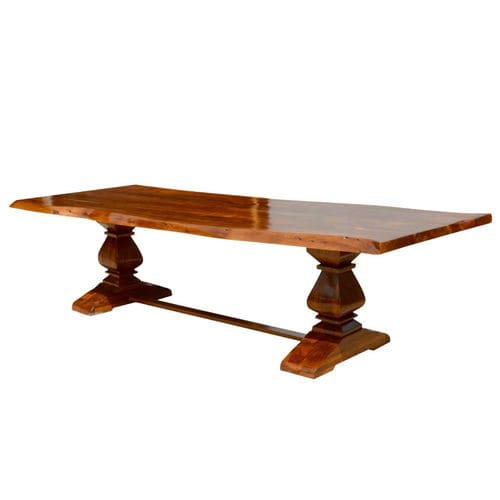 Tavolo da pranzo classico - LAWSIN - Furniture BoutiQ - in acacia / con supporto in legno / rettangolare