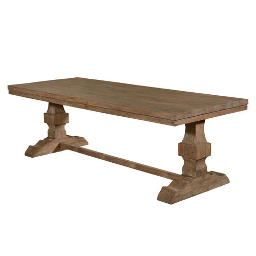 Tavolo da pranzo classico - LUMA - Furniture BoutiQ - in teak / con supporto in legno / rettangolare