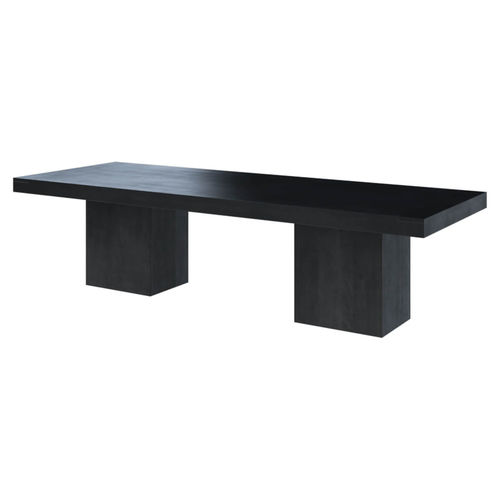 Tavolo da pranzo contemporaneo - ATHAN - Furniture BoutiQ - in legno massiccio / con supporto in legno / rettangolare