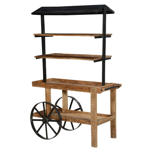 Scaffale design industriale - SATHAS - Furniture BoutiQ - in legno / in ferro / per lo smartworking