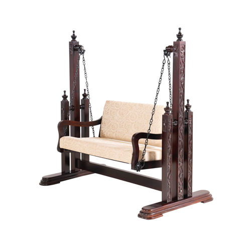 Dondolo da giardino in tessuto - FB-HCJ-101 - Furniture BoutiQ - in legno massiccio / 2 posti / autoportante