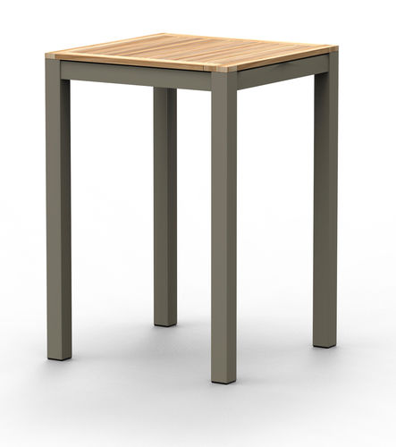 Tavolo alto contemporaneo - BARITE BAR COUNTER WA4040 - SJY FURNITURE - in alluminio / con supporto in alluminio / quadrato