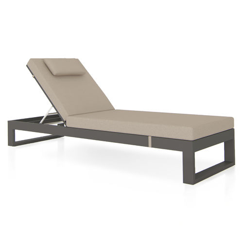 Lettino prendisole contemporaneo - AMBER - SJY FURNITURE - in Sunbrella® / in tessuto acrilico / in alluminio