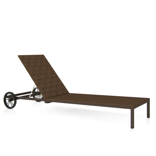 Lettino prendisole contemporaneo - ASTHINA - SJY FURNITURE - in Sunbrella® / in tessuto acrilico / in alluminio
