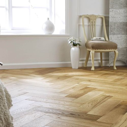 Parquet massello - NOBLESS HUIL&Eacute; - Décoplus Parquets - in rovere / a spina di pesce / finitura con olio naturale