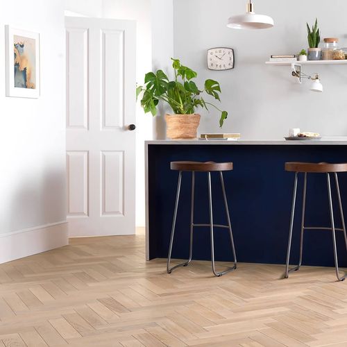 Parquet massello - NOBLESS SABLE - Décoplus Parquets - in rovere / a spina di pesce / oliato