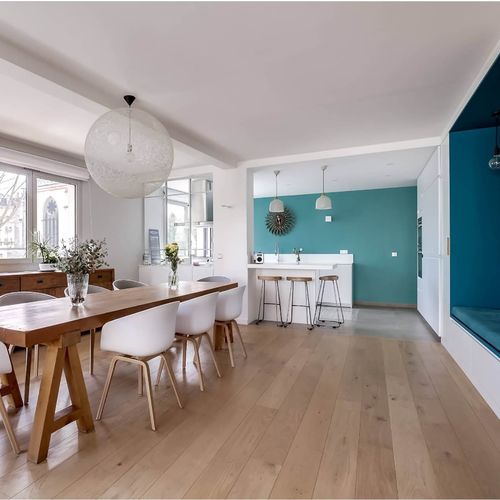 Parquet massello - OLIO LOIRE WAVY - Décoplus Parquets - in rovere / oliato / da incollare