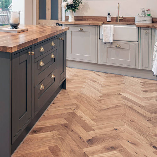 Parquet multistrato - VELOURS - Décoplus Parquets - quercia europea / a spina di pesce / oliato