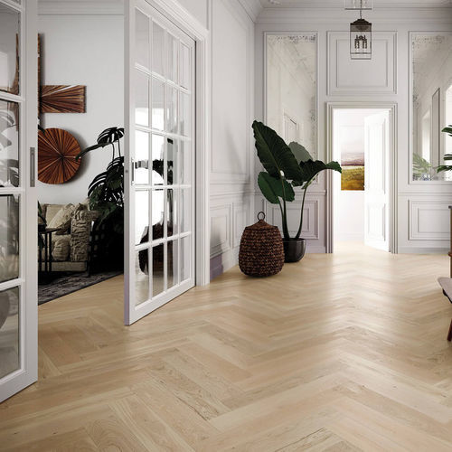 Parquet multistrato - SELECTION SABLE - Décoplus Parquets - in betulla / quercia europea / a spina di pesce