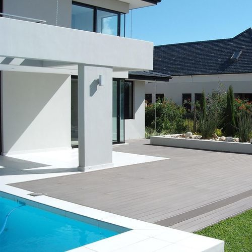 Listone per esterno in legno - CAPE COD GREY - Décoplus Parquets - in composito / polimerico / aspetto legno