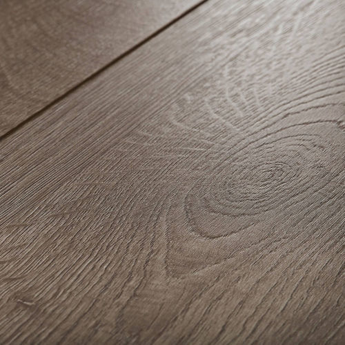 Pavimento laminato in rovere - JAZZ GRIS FONCÉ - Décoplus Parquets - da incollare / aspetto legno / per uso residenziale