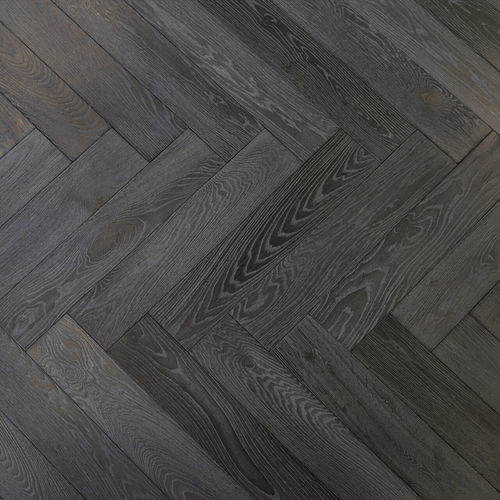 Parquet multistrato - LAVA GREY - Décoplus Parquets - in rovere / a spina di pesce / oliato