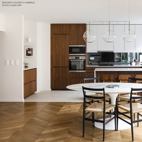 Parquet multistrato - LATTE - Décoplus Parquets - quercia europea / a spina di pesce / spazzolato