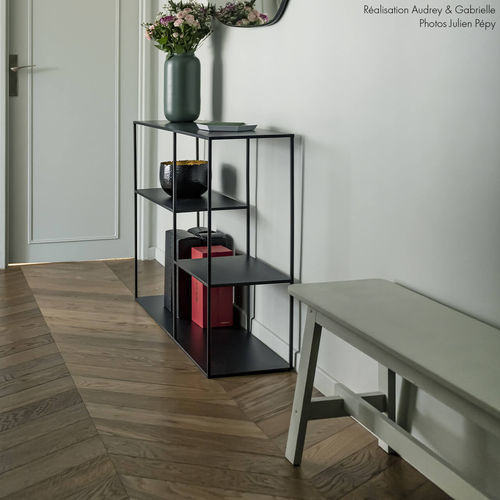 Parquet multistrato - HOLLISTIC GREY - Décoplus Parquets - quercia europea / a spina di pesce / verniciato