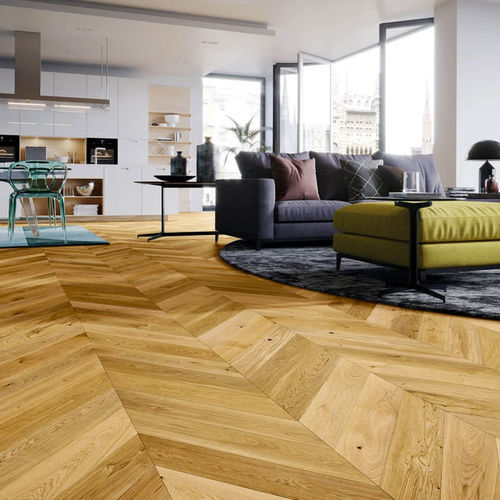 Parquet massello - RUSTIQUE NATUREL - Décoplus Parquets - in rovere / a spina di pesce / verniciato