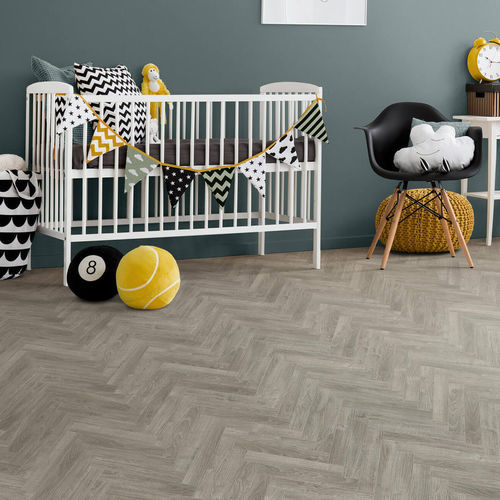 Pavimento laminato in rovere - BATON ROMPU JAVA LIGHT GREY - Décoplus Parquets - aspetto legno / aspetto parquet / per uso residenziale