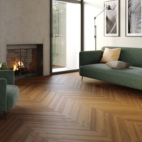 Parquet multistrato - LINEA SMOKED - Décoplus Parquets - in legno / in rovere / a spina di pesce