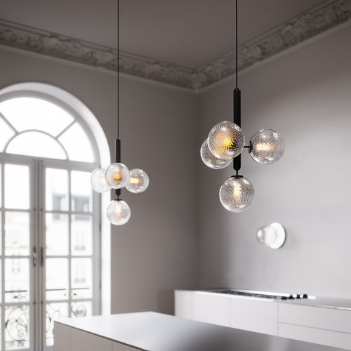 Lampada a sospensione - MIIRA 4 - Nuura - in metallo / in vetro soffiato / contemporanea