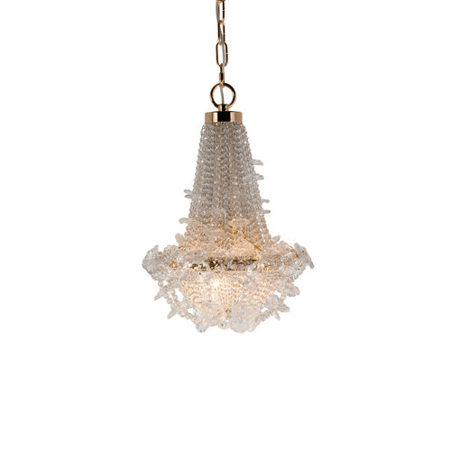 Lampadario contemporaneo - 7407 - Patrizia Garganti - in cristallo / con 3 punti luce / contract
