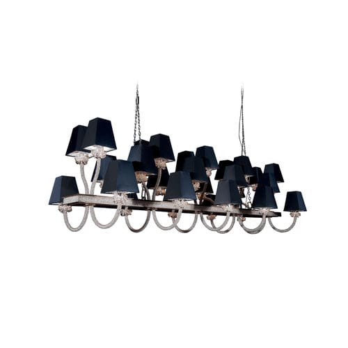 Lampadario contemporaneo - EX07 - Patrizia Garganti - in cristallo / in vetro di Murano / in madreperla