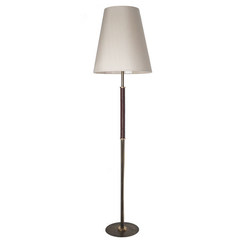 Lampada da terra - D09 - Patrizia Garganti - in cristallo / in pelle / contemporanea