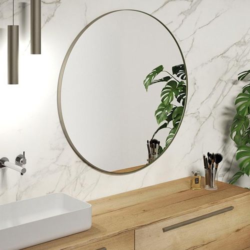 Specchio da bagno a muro - UMA  - Kyrya Group - contemporaneo / rotondo / luminoso
