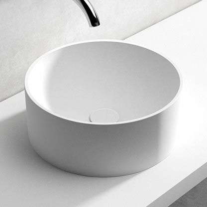 Lavabo da appoggio - POMPEI - Kyrya Group - in ceramica / rotondo / 1 foro