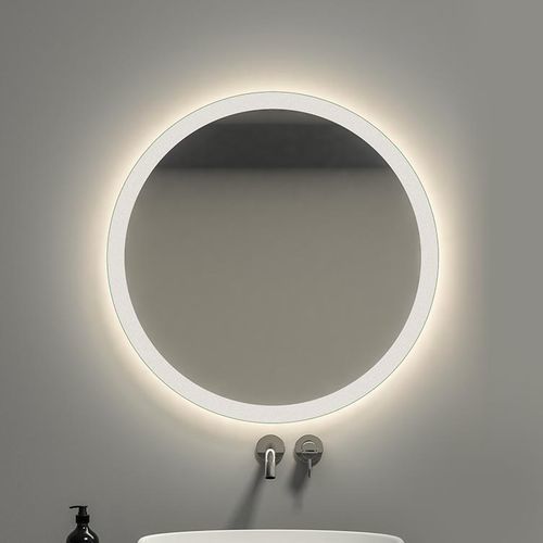 Specchio da bagno a muro - AURA  - Kyrya Group - contemporaneo / rotondo / bianco