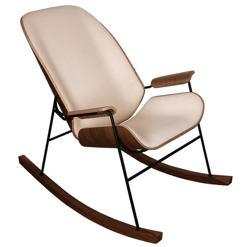 Sedia a dondolo - 205002 - Shabbes - contemporanea / da interno / in noce