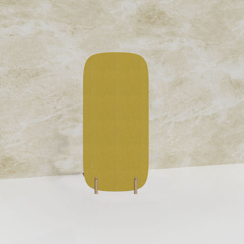 Divisorio per ufficio a pavimento - SHADE TIMBER - SilentLab - autoportante / in tessuto / grigio