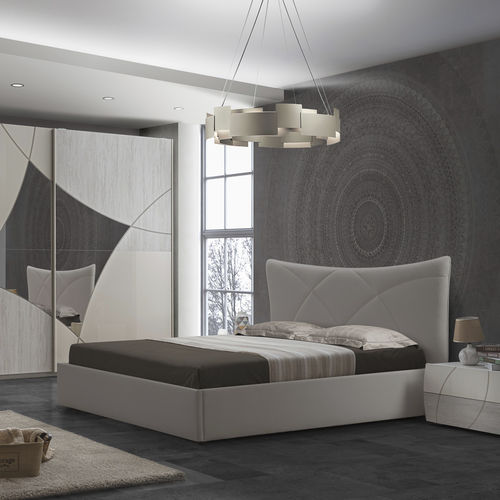 Letto matrimoniale - Atom - FPM TUTTOMOBILI - contemporaneo / imbottito / con testiera