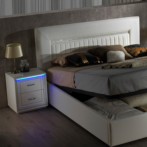 Comodino contemporaneo - Gemma - FPM TUTTOMOBILI - in legno laccato / rettangolare / con cassetti
