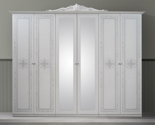 Armadio classico - Luisa - FPM TUTTOMOBILI - in legno laccato / con ante battenti / contract