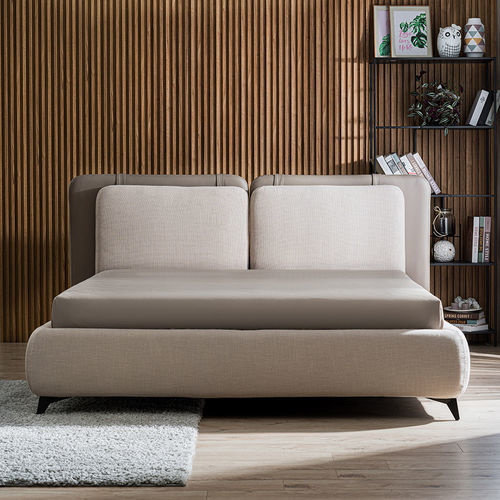 Letto matrimoniale - Dylan - FPM TUTTOMOBILI - contemporaneo / imbottito / con testiera