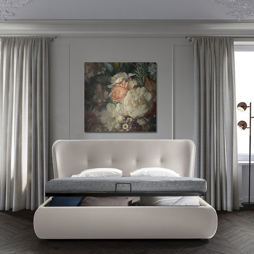 Letto matrimoniale - Karolina - FPM TUTTOMOBILI - contemporaneo / imbottito / con testiera