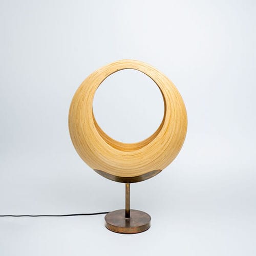 Lampada da tavolo - MATA - Bambusa Bali - in bambù / design originale / con cavo
